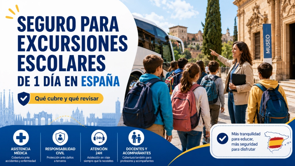 Seguro para excursiones escolares de 1 día en España